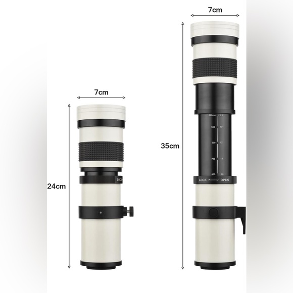 Andoer Camera MF Super Telephoto Zoom Lens - Picture 9 of 10